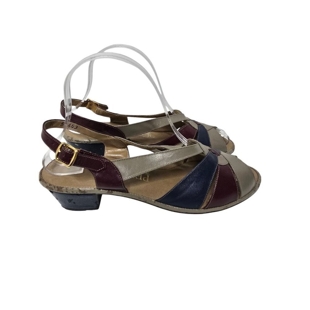 Vintage 70s Penaljo Leather Strappy Boho Sandals size 8